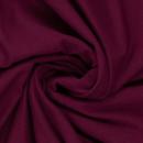 Angerauter Sweat Eike Bordeaux 937 in weicher Falte, Oberfläche sichtbar